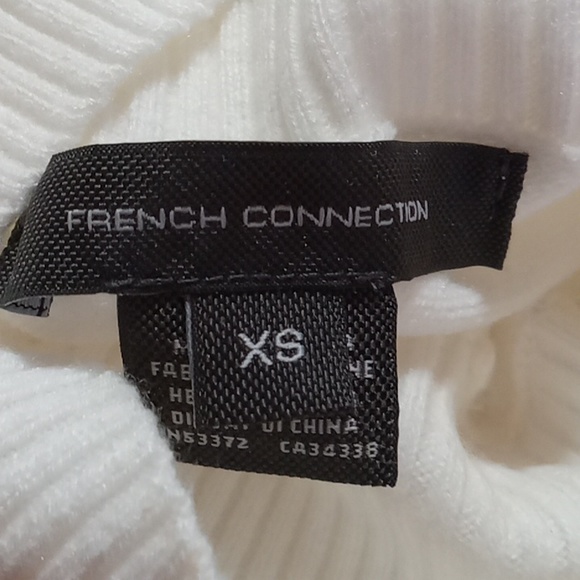 FRENCH CONNECTION Women Sweater Used Preowned XS Extra Small Long Sleeves WHITE - Picture 5 of 7